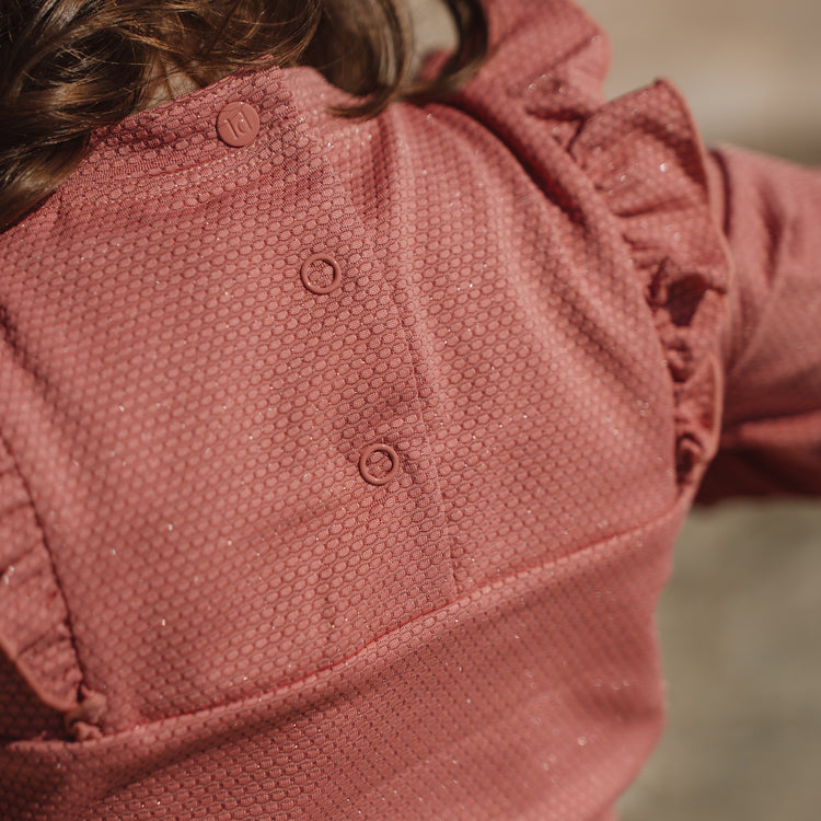 LITTLE DUTCH. Long Sleeve Swim Shirt Dreamy Pink Sparkle