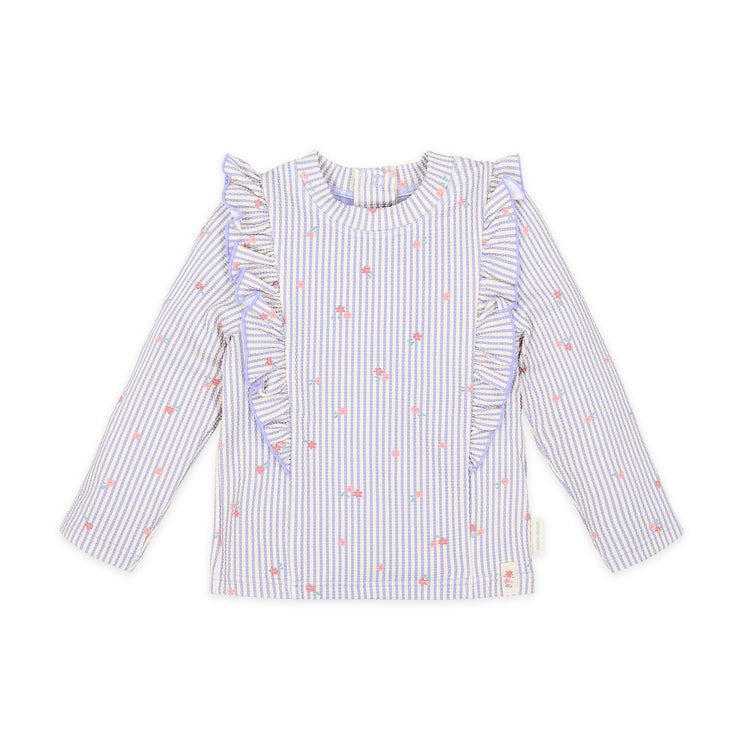 LITTLE DUTCH. Long Sleeve Swim Shirt Dreamy Stripes