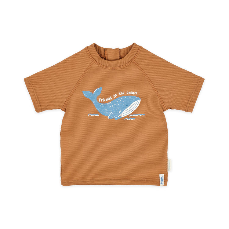 LITTLE DUTCH. Μπλουζάκι κοντομάνικο με προστασία UV Sunny Brown