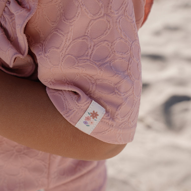 LITTLE DUTCH. Μπλουζάκι κοντομάνικο με προστασία UV Dreamy Pink Rose