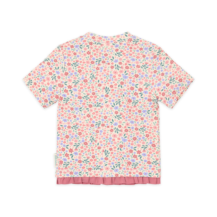 LITTLE DUTCH. Short Sleeve Swim Shirt Dreamy Flowerfield