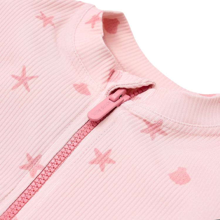 LITTLE DUTCH. Short Sleeve Swim Shirt Dreamy Seashells