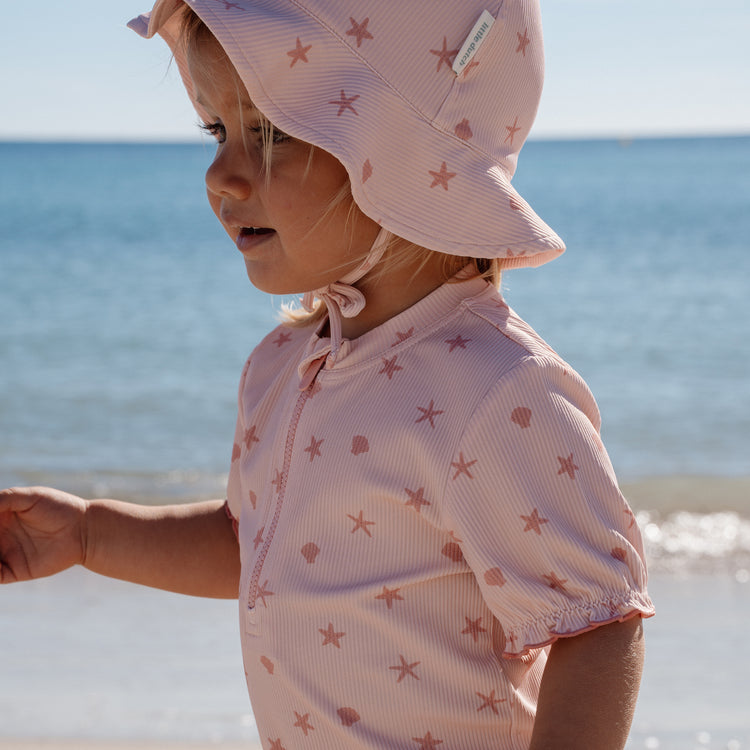 LITTLE DUTCH. Short Sleeve Swim Shirt Dreamy Seashells