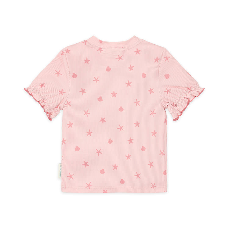 LITTLE DUTCH. Short Sleeve Swim Shirt Dreamy Seashells