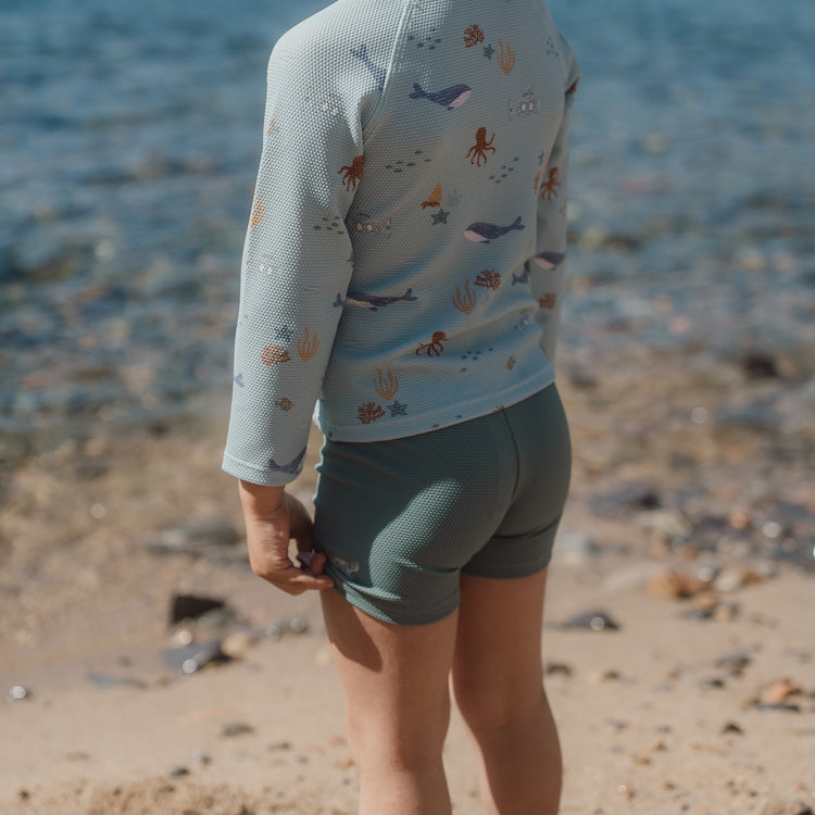 LITTLE DUTCH. Παιδικό μαγιό για αγόρια Ocean Green