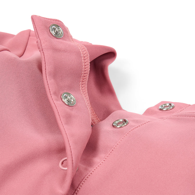LITTLE DUTCH. Long-Sleeve Swimsuit with Ruffles Dreamy Pink