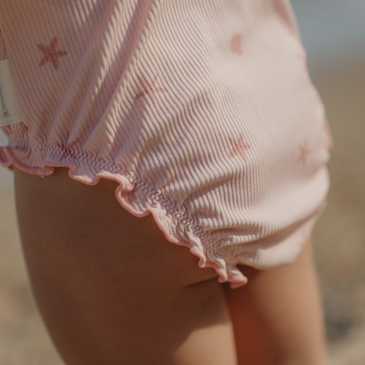 LITTLE DUTCH. Ολόσωμο μαγιό με βολάν Dreamy Seashells