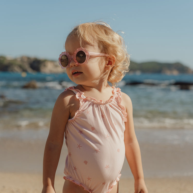 LITTLE DUTCH. Ολόσωμο μαγιό με βολάν Dreamy Seashells