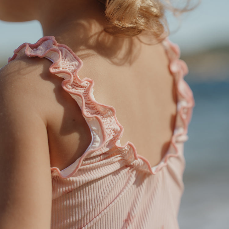 LITTLE DUTCH. Ολόσωμο μαγιό με βολάν Dreamy Seashells