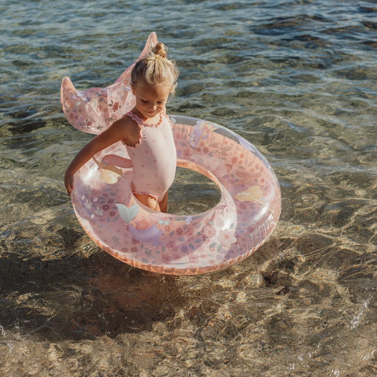 LITTLE DUTCH. Ολόσωμο μαγιό με βολάν Dreamy Seashells