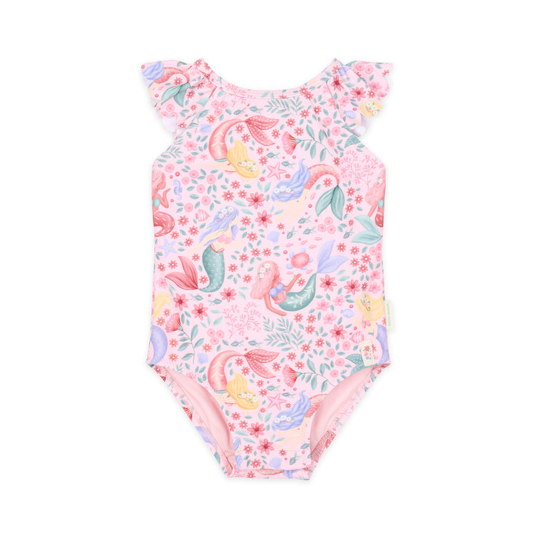 LITTLE DUTCH. Swimsuit with Ruffles Dreamy Mermaid