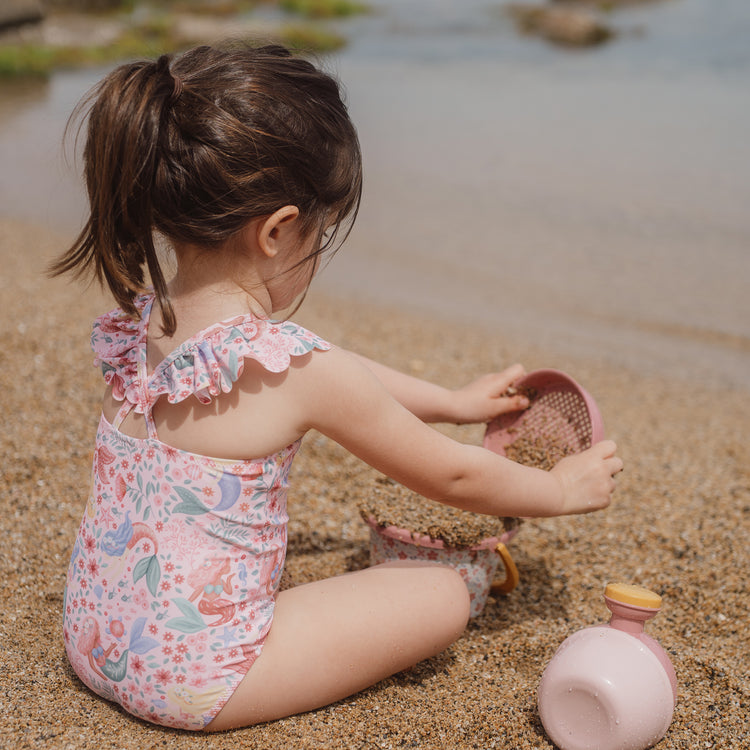 LITTLE DUTCH. Swimsuit with Ruffles Dreamy Mermaid