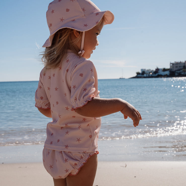 LITTLE DUTCH. Ruffle Swim Bottoms Dreamy Seashells
