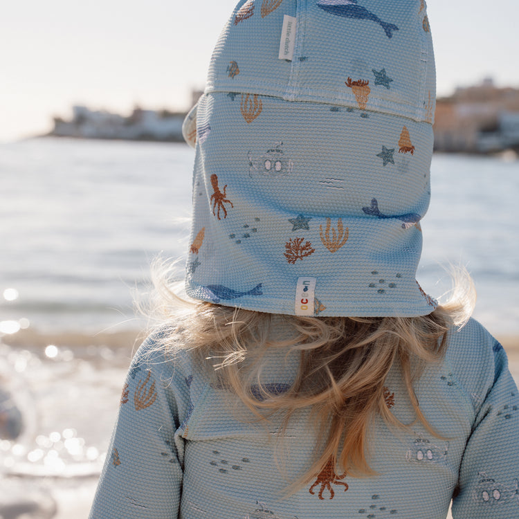 LITTLE DUTCH. Παιδικό καπέλο ήλιου Ocean Friends