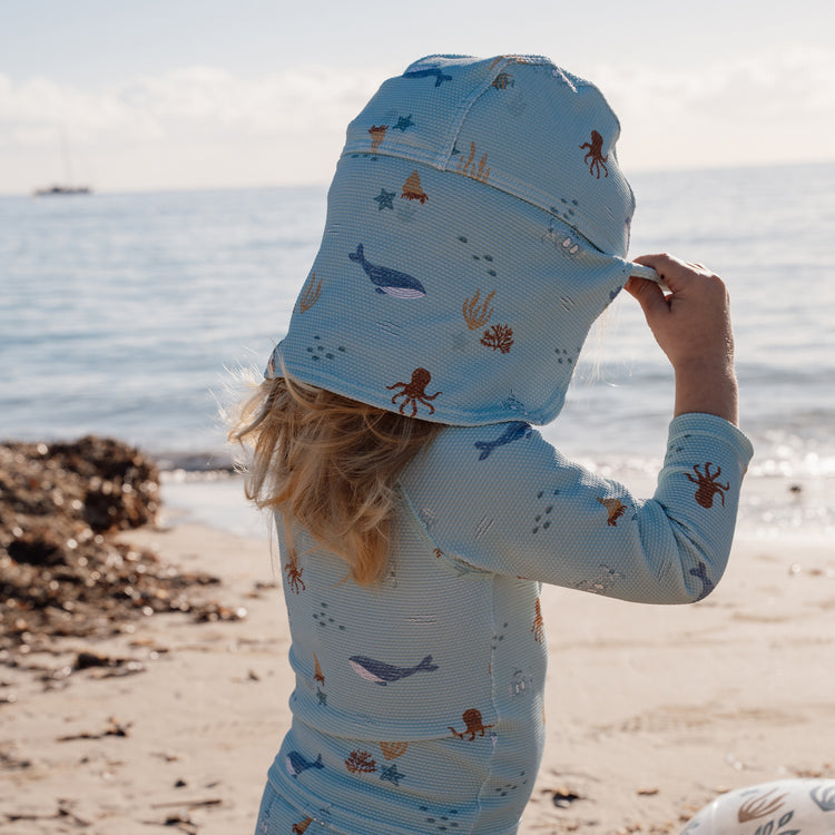 LITTLE DUTCH. Παιδικό καπέλο ήλιου Ocean Friends