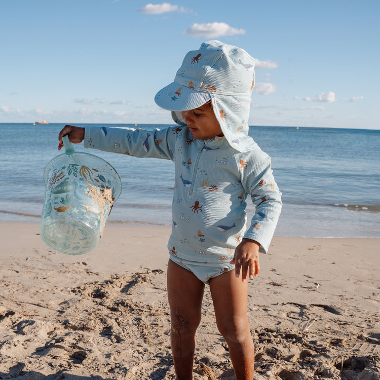 LITTLE DUTCH. Παιδικό καπέλο ήλιου Ocean Friends