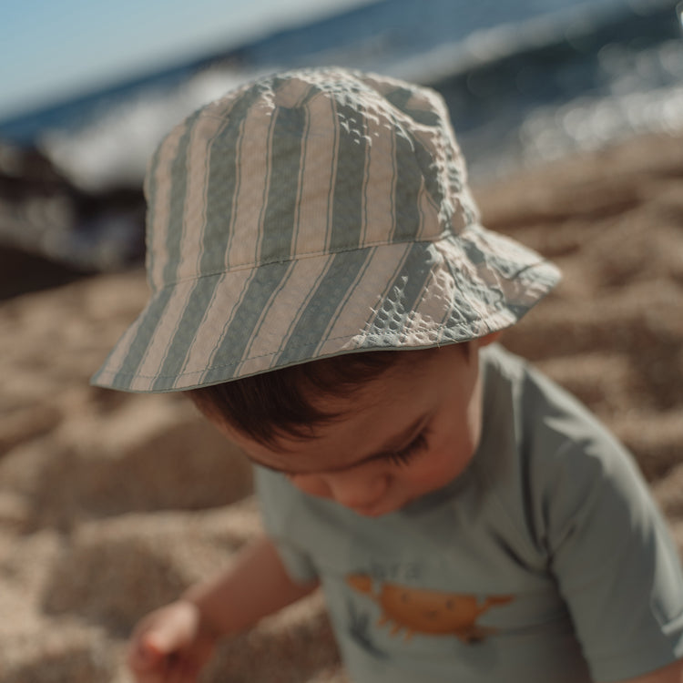 LITTLE DUTCH. Παιδικό καπέλο ήλιου διπλής όψης Ocean Breeze
