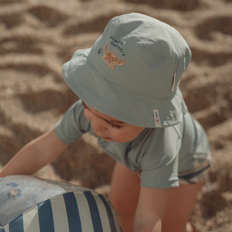 LITTLE DUTCH. Παιδικό καπέλο ήλιου διπλής όψης Ocean Breeze