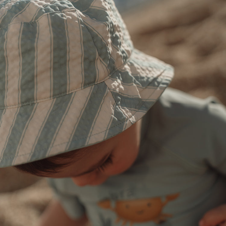 LITTLE DUTCH. Παιδικό καπέλο ήλιου διπλής όψης Ocean Breeze