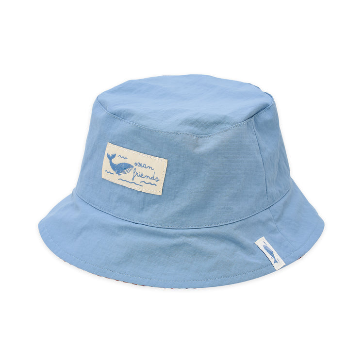 LITTLE DUTCH. Reversible bucket hat Ocean Blue