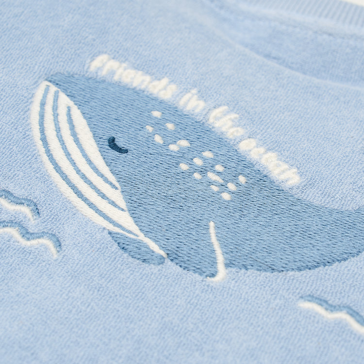 LITTLE DUTCH. Short Sleeve Shirt and Shorts Ocean World Blue