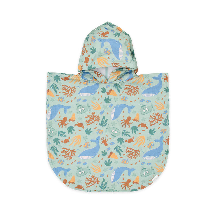 LITTLE DUTCH. Παιδικό πόντσο Ocean World Multicolour - One size
