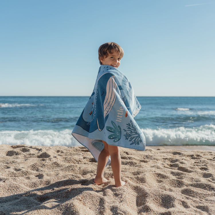 LITTLE DUTCH. Πετσέτα θαλάσσης Ocean World Blue - 60x120