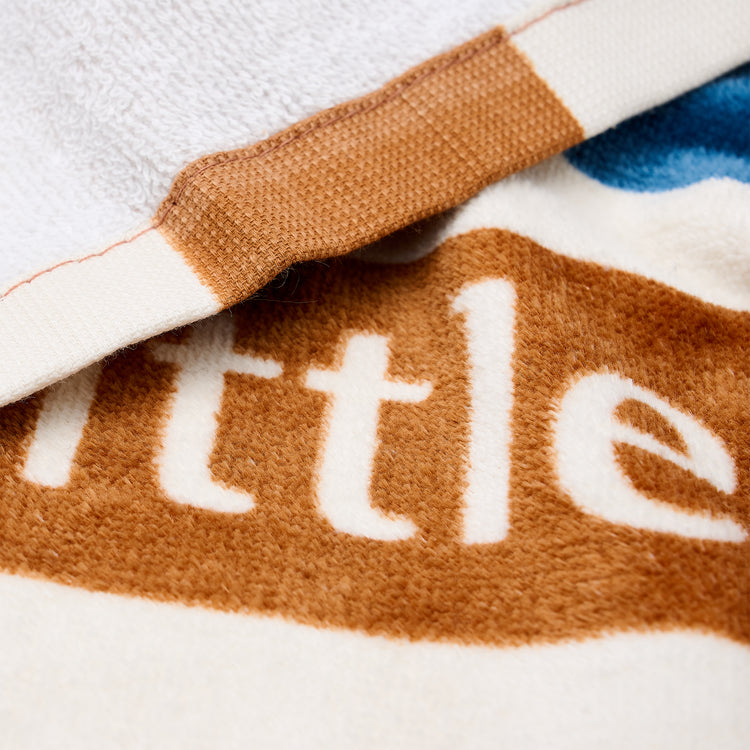 LITTLE DUTCH. Πετσέτα θαλάσσης Ocean World Brown Stripe - 60x120