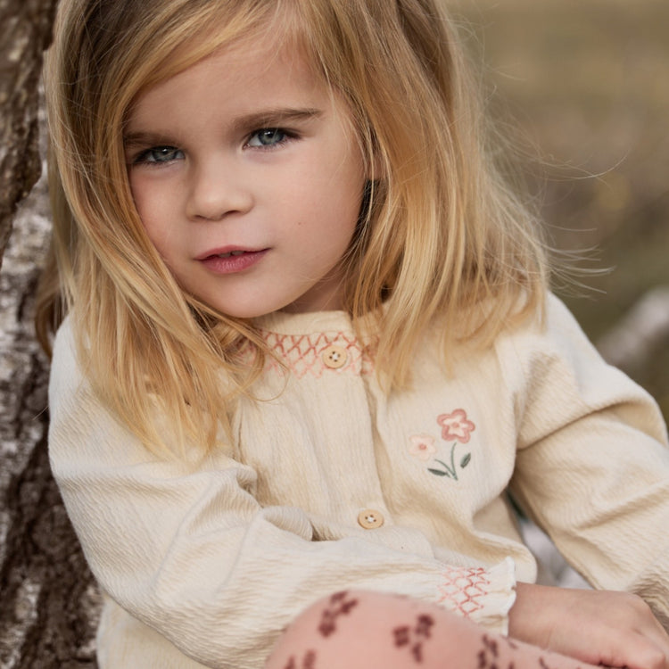 LITTLE DUTCH. Blouse long sleeves Vanilla