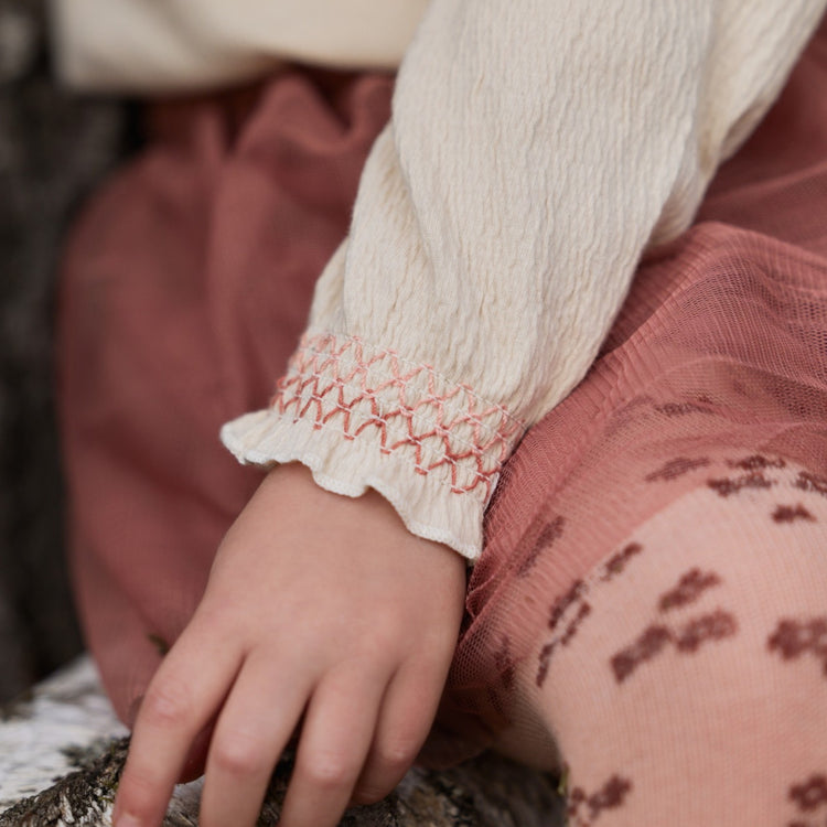 LITTLE DUTCH. Blouse long sleeves Vanilla