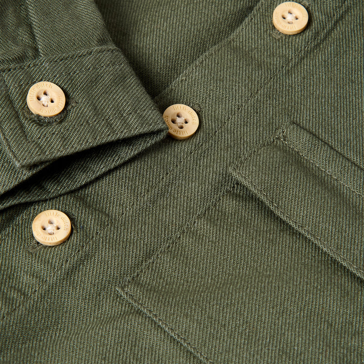 LITTLE DUTCH. Overshirt Deep Olive