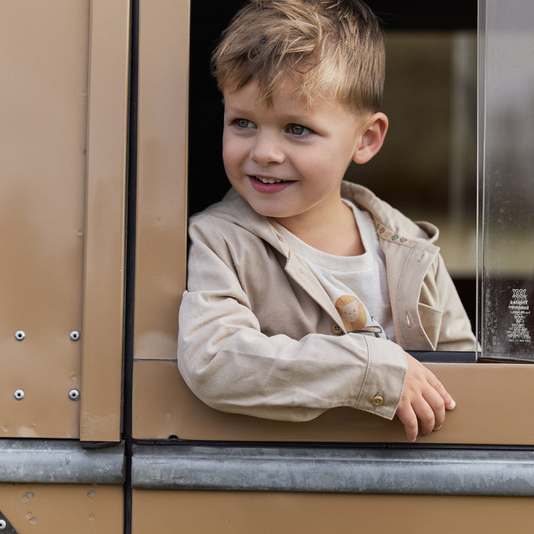 LITTLE DUTCH. Overshirt Warm Taupe