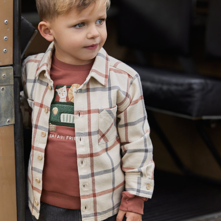 LITTLE DUTCH. Overshirt Safari Check