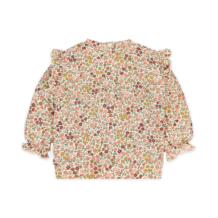 LITTLE DUTCH. Φούτερ λεπτό με βολάν Safari Flowers