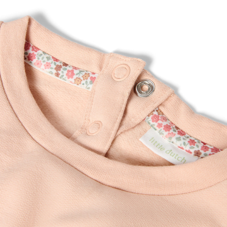 LITTLE DUTCH. Φούτερ με βολάν Blush Pink