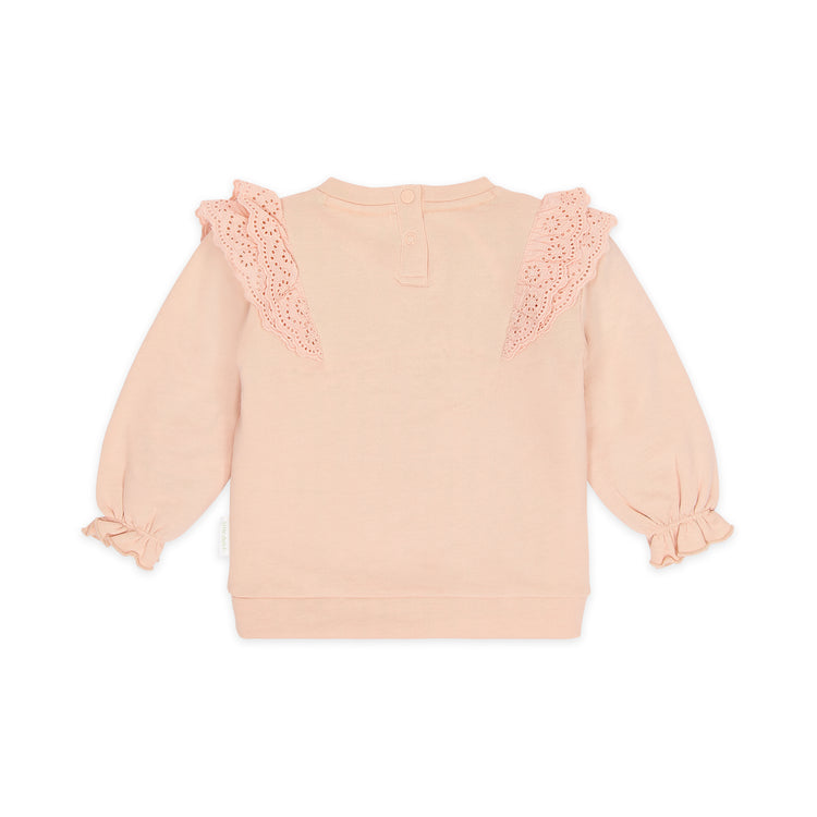 LITTLE DUTCH. Φούτερ με βολάν Blush Pink