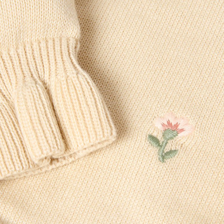 LITTLE DUTCH. Knitted sweater Vanilla