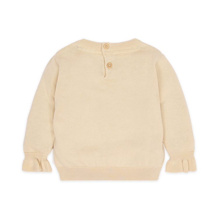 LITTLE DUTCH. Knitted sweater Vanilla