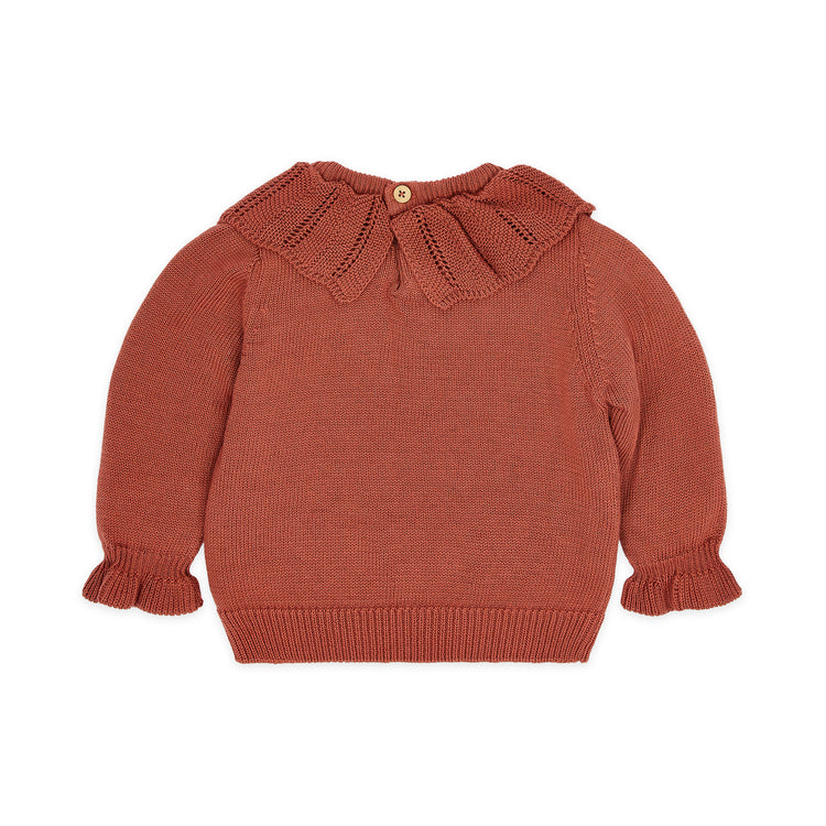 LITTLE DUTCH. Knitted sweater Deep Berry