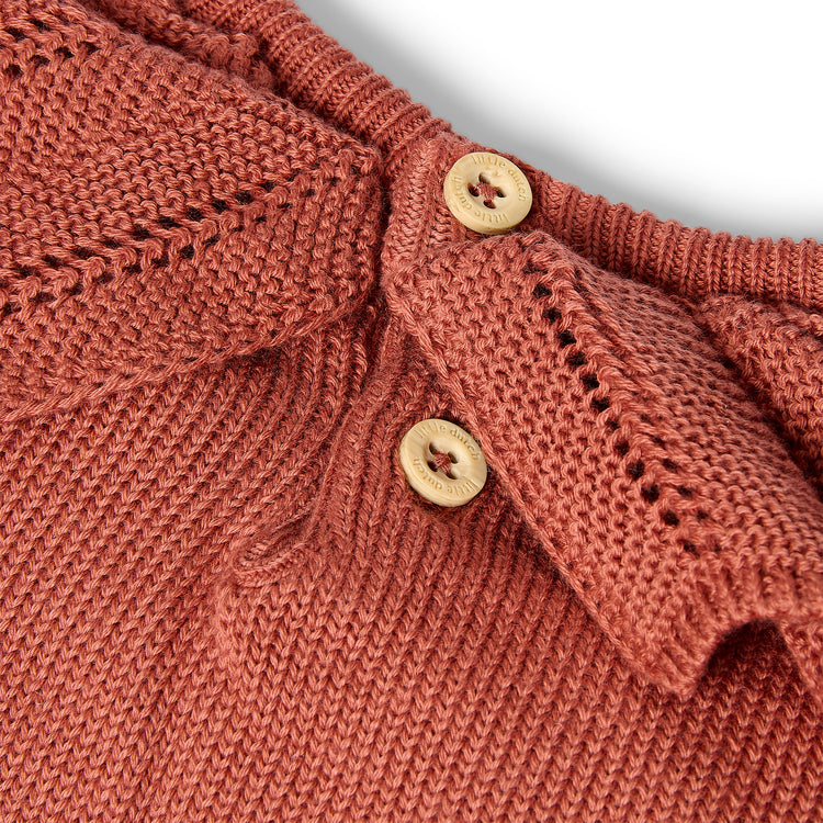 LITTLE DUTCH. Knitted sweater Deep Berry
