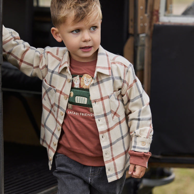 LITTLE DUTCH. Sweater Desert Red