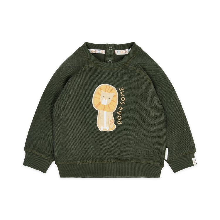 LITTLE DUTCH. Φούτερ Deep Olive