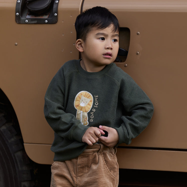 LITTLE DUTCH. Sweater Deep Olive