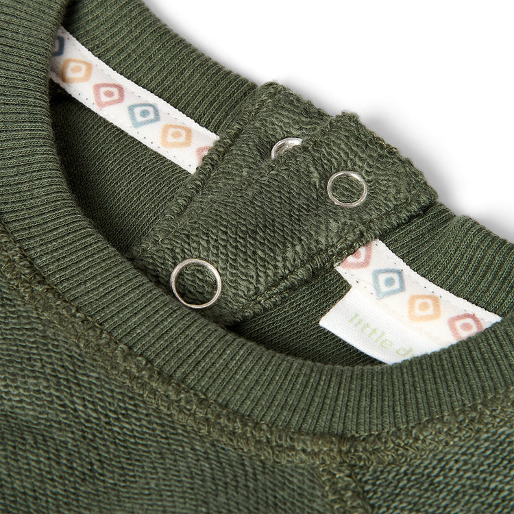 LITTLE DUTCH. Φούτερ Deep Olive