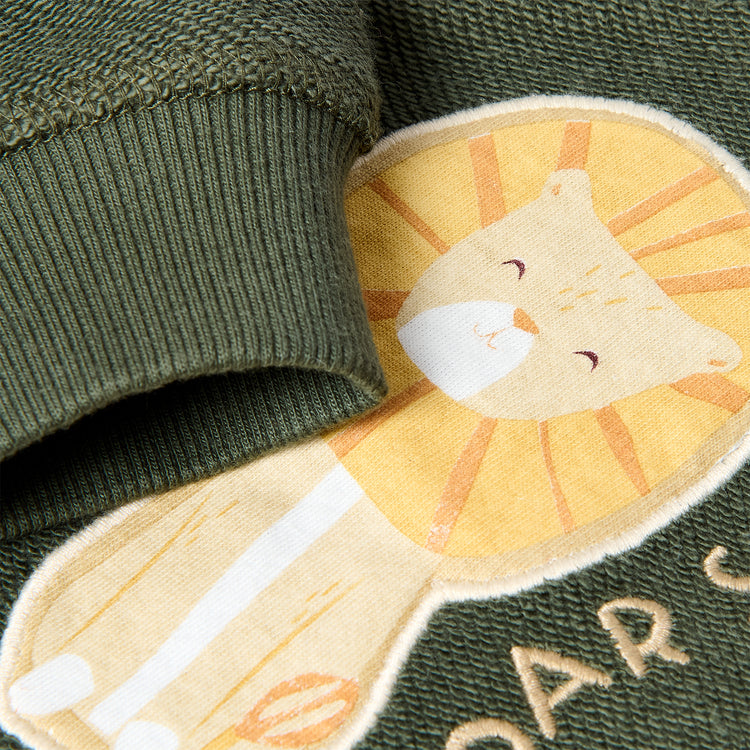 LITTLE DUTCH. Φούτερ Deep Olive