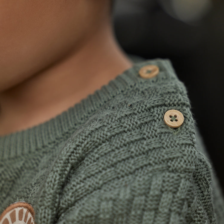 LITTLE DUTCH. Knitted sweater Sage