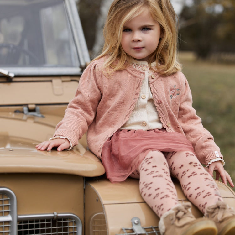 LITTLE DUTCH. Knitted cardigan Deep Pink