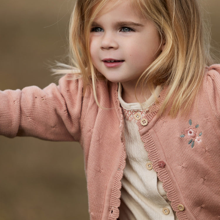 LITTLE DUTCH. Ζακέτα πλεκτή Deep Pink