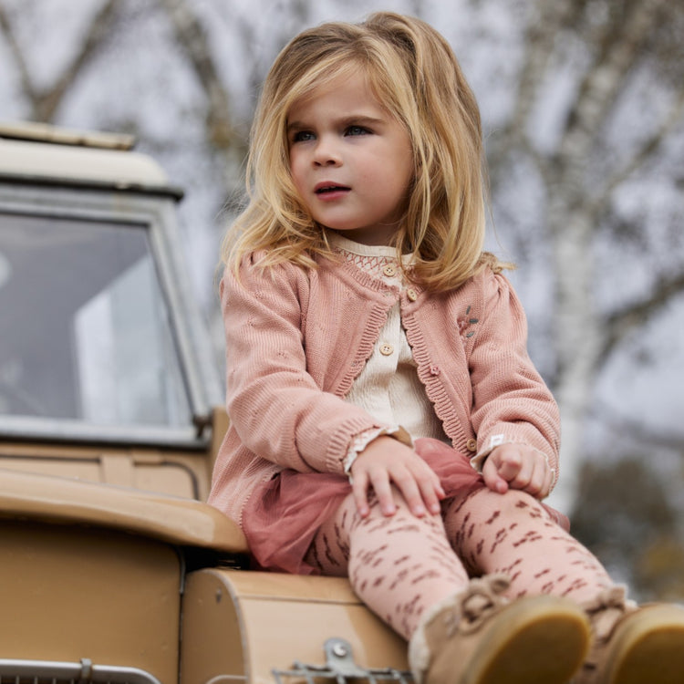 LITTLE DUTCH. Ζακέτα πλεκτή Deep Pink