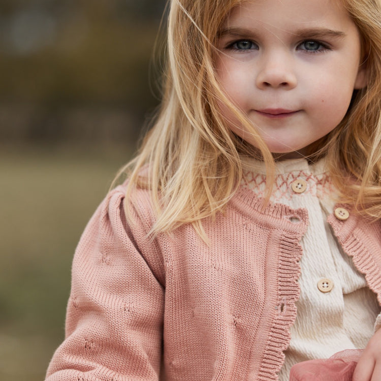 LITTLE DUTCH. Ζακέτα πλεκτή Deep Pink